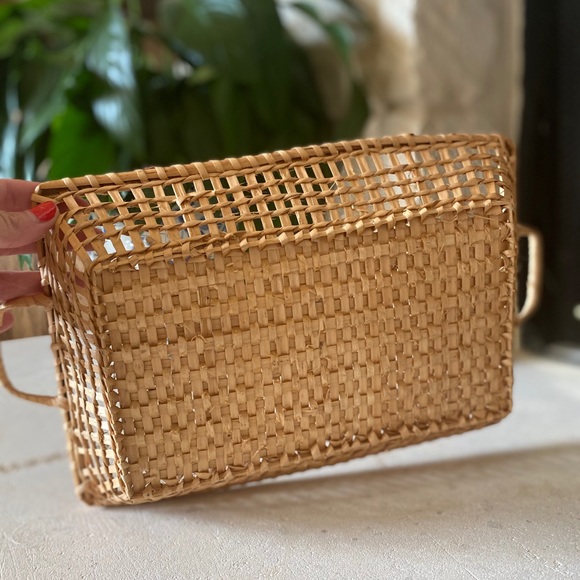 Wicket Basket Tray with Handles - Picture 5 of 7